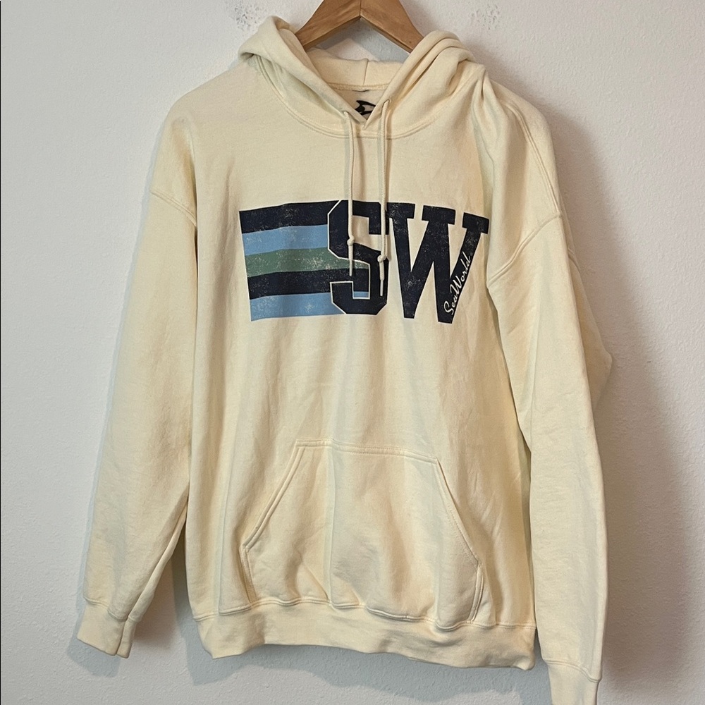 Seaworld Cream Hoodie Sweatshirt
